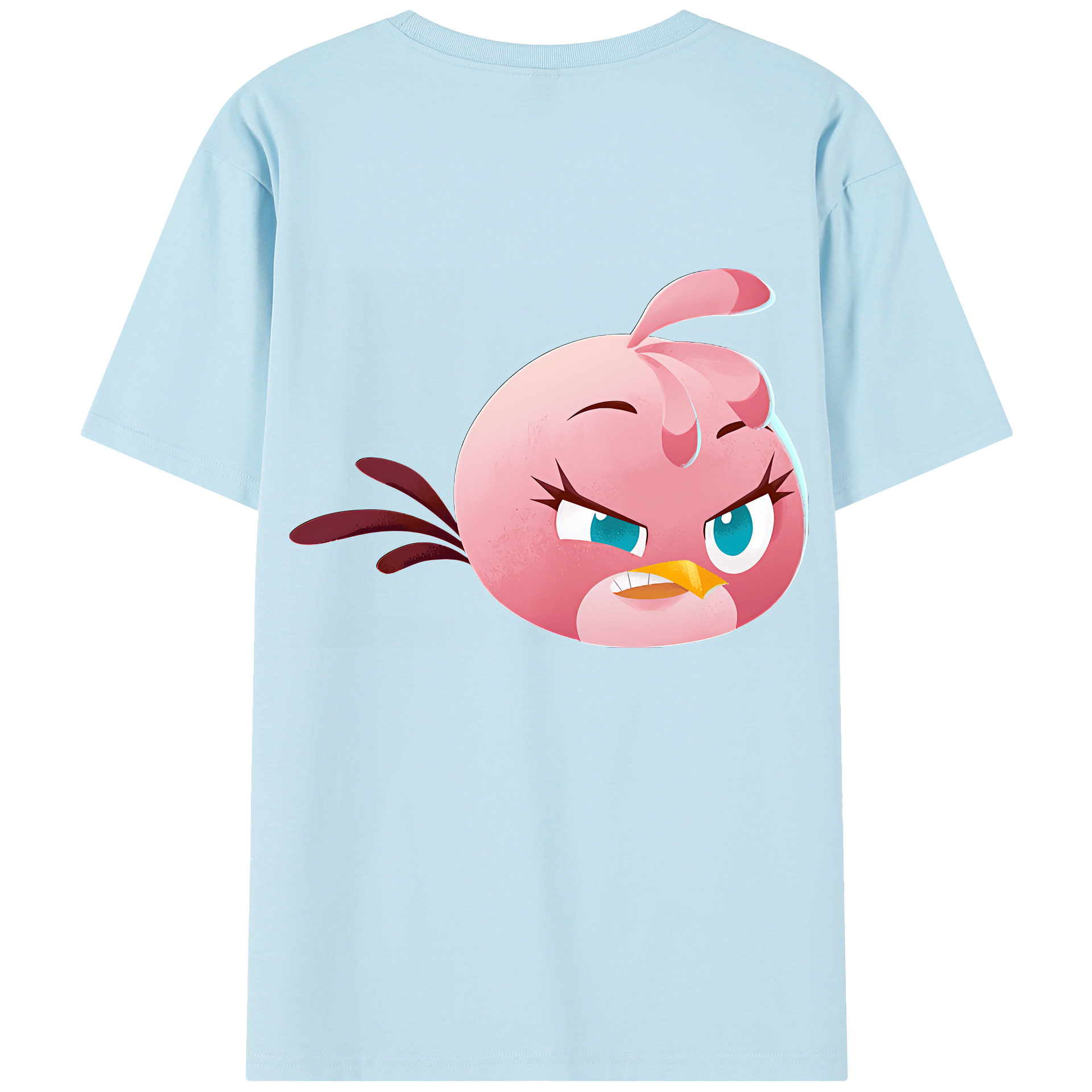（画像用） Angry Birds アングリーバード 綿100％半袖Tシャツ（背面プリント）
